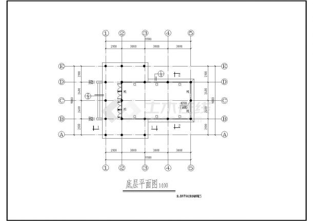 某景区附属用房建筑设计全套CAD图纸-图二