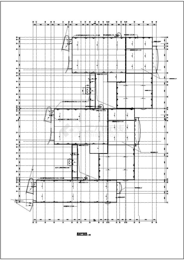 某学校高中餐厅CAD建筑设计完整施工图纸-图二