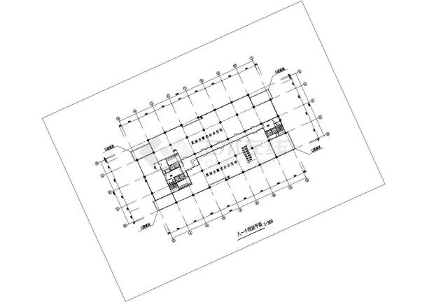 济南万丽世家小区19层剪力墙结构商住楼建筑设计CAD图纸（1-3层商用）-图一