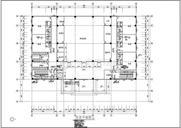 静音寺庙建筑设计全套CAD图-图一