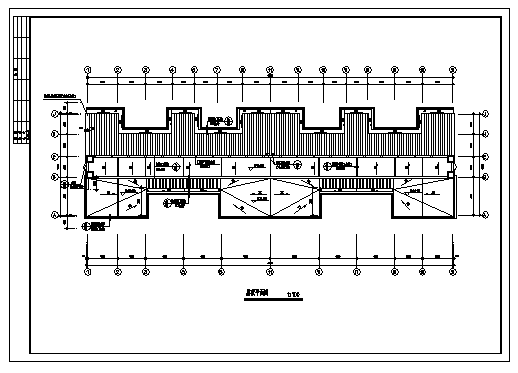 六层带架空层住宅楼建筑施工cad图(带夹层设计，共八张)_图1