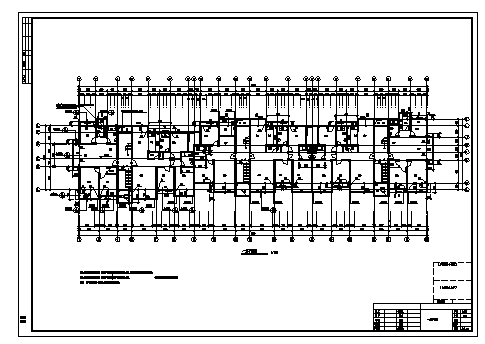 5256平方米六层带车库住宅楼建筑施工cad图（带跃层设计，共十七张）-图一