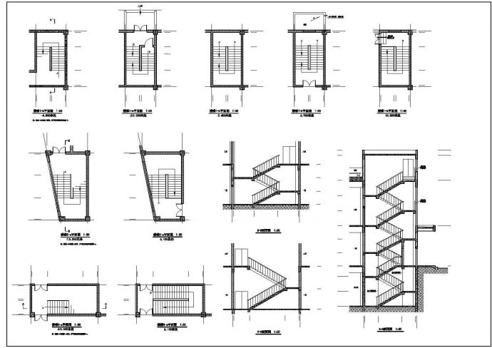 某长126.95米宽75.18米，2层零售市场CAD框架结构设计图 【平立剖 】_图1