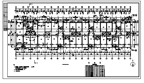 某六层层住宅全套建筑施工cad图，共十二张-图二