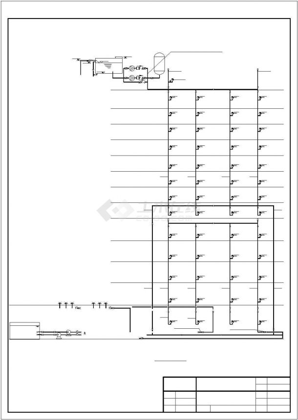 某地区四星级酒店建筑给排水毕业设计CAD资料（计算书、结构图纸）-图二