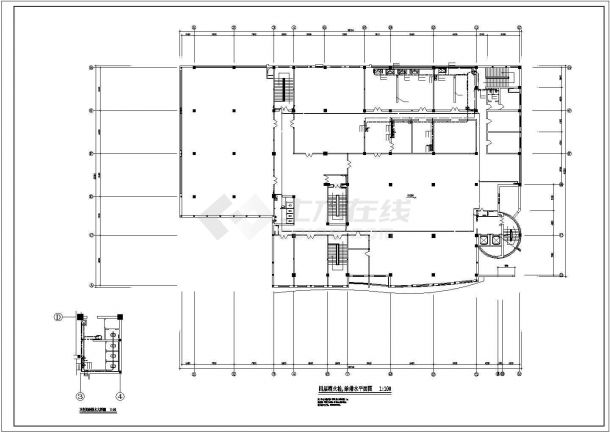 某大厦给排水毕业设计全套CAD资料（含论文，结构图纸）-图二