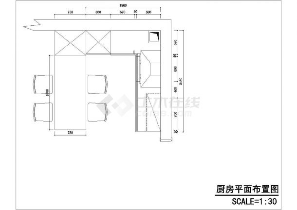 某设计公司橱柜风格详图-图一