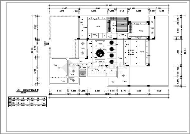 某三房两厅户型私人住宅现代风格室内装修设计cad全套施工图（含施工说明）-图二