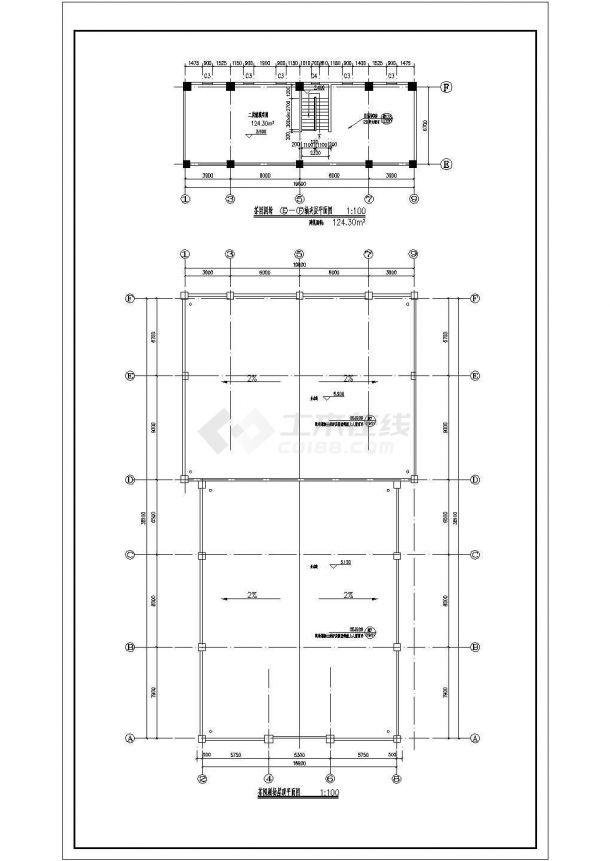 某小型欧式风格茶园剧场建筑CAD设计施工图纸-图一