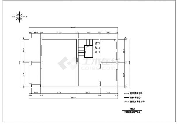 某多层框架结构住宅楼室内装修设计cad全套施工图（甲级院设计）-图二