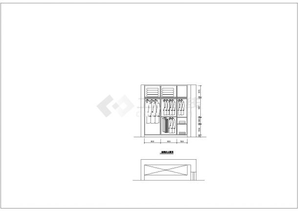 某二层砖混结构小别墅室内装修设计cad全套施工图（标注详细）-图二