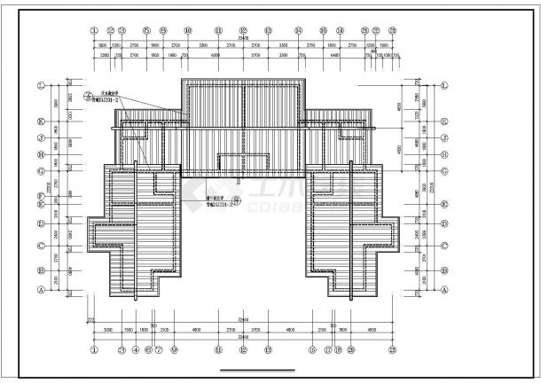 某大型度假村多栋民居建筑cad详图-图一