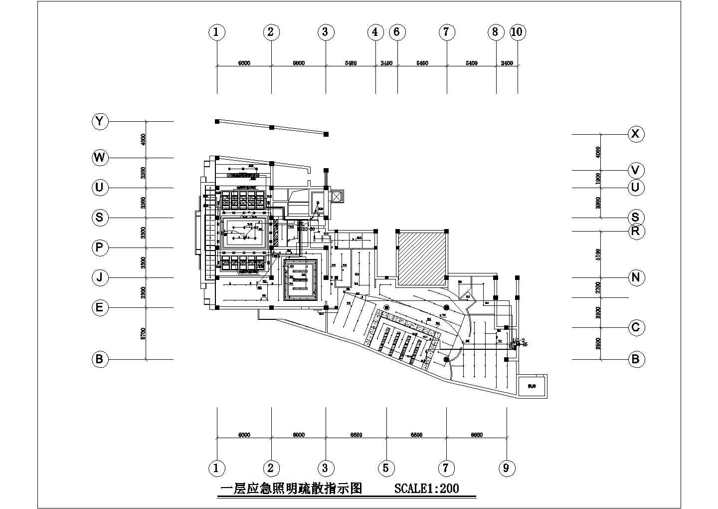 某多层休闲会所电气装修设计cad全套施工图（含设计说明）