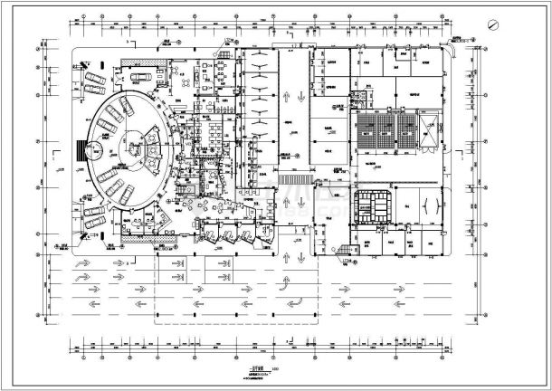 长沙某雷克萨斯4S店CAD建筑设计施工图-图二