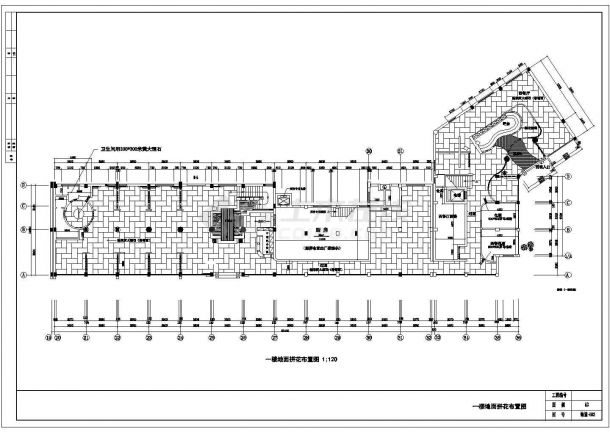 会所设计_住宅小区会所经典中式餐厅施工CAD图-图二