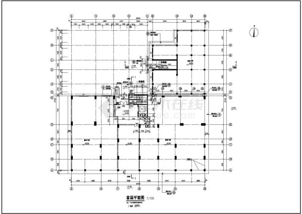 某框架结构小高层商住楼设计cad全套建筑施工图（甲级院设计）-图一