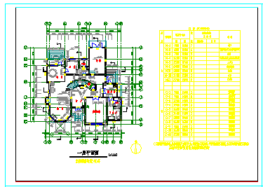 429㎡二层别墅建筑结构施工图纸_图1
