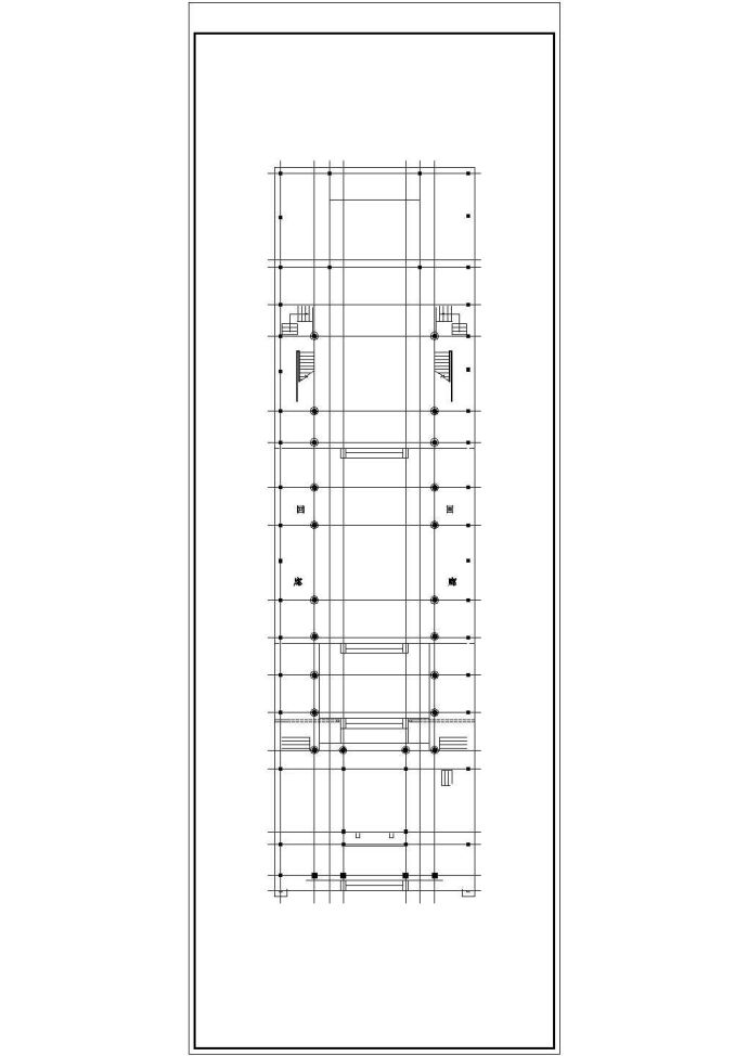 某中式仿古祠堂门楼设计cad建筑方案图_图1