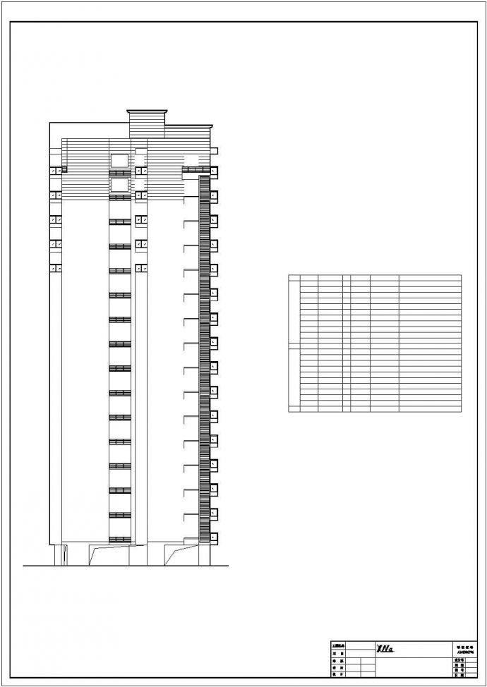 某17层住宅楼土建工程毕业设计CAD资料（含结构计算书、结构图纸）_图1