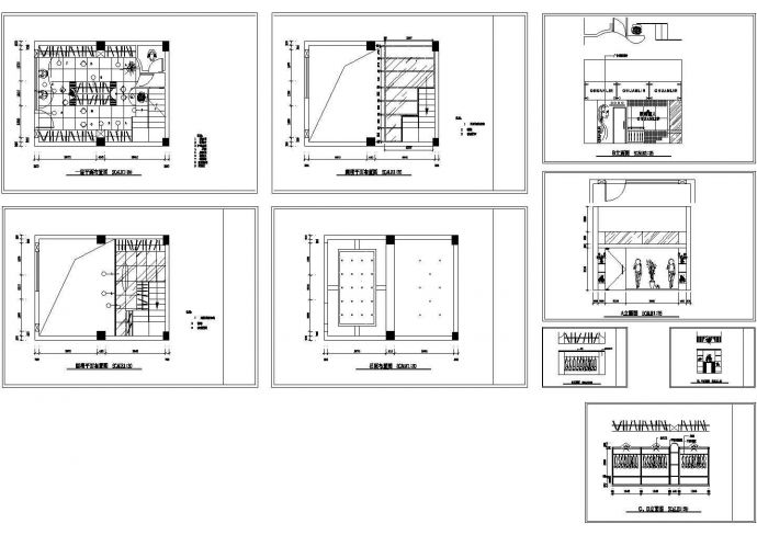 某现代标准型一套小服装店装修方案详细设计施工CAD图纸_图1