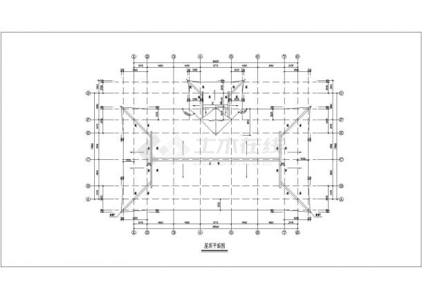 某标准型洗心禅寺天王殿装修方案详细设计施工CAD图纸-图二