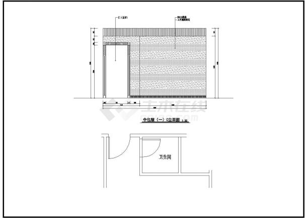 某标准型完整的KTV包厢装修方案详细设计施工CAD图纸-图二