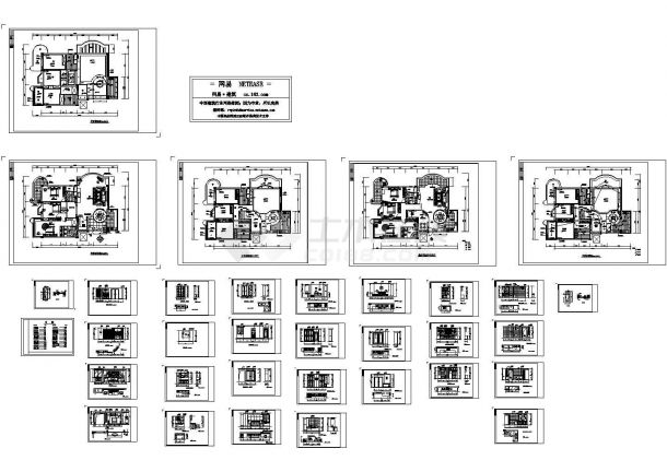 某标准型私人住宅装修详细方案设计施工CAD图纸-图一