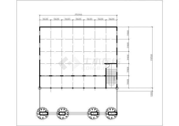某地区标准型清真寺建筑详细设计方案施工CAD图纸-图二