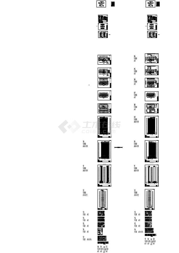 四川二十层商业综合体（建筑面积16143㎡）暖通施工图cad图纸-图二