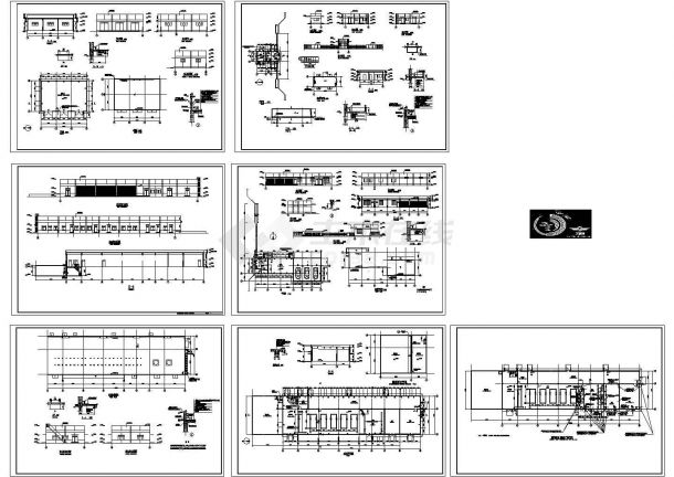厂房设计_单层厂房全套施工图CAD图纸-图一
