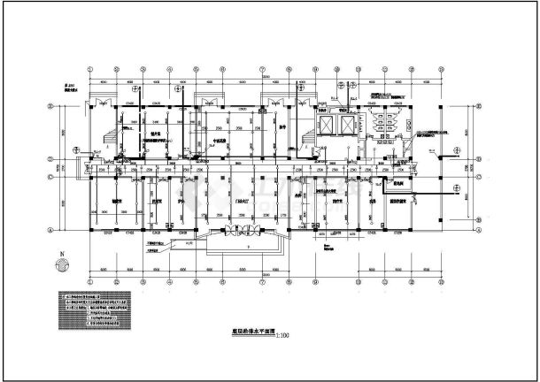 某三甲医院给排水设计CAD完整施工全套图-图二