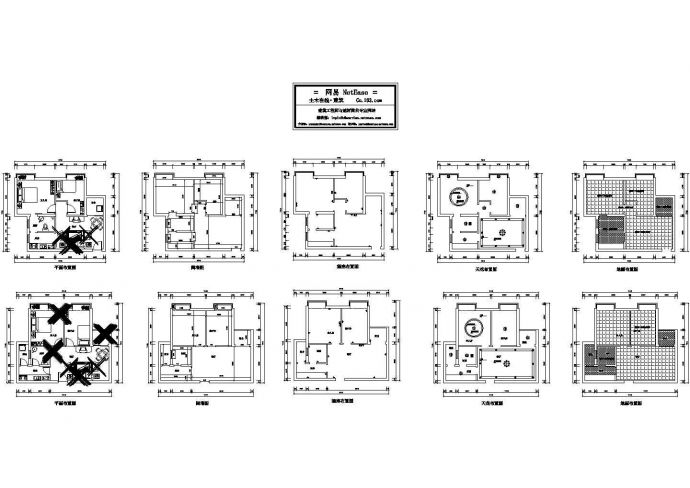 某现代标准型公寓室内装修详细设计施工CAD图纸_图1
