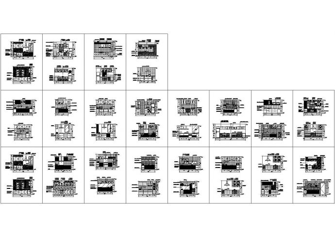 某现代标准型建筑内部厨房装饰详细设计施工CAD图纸_图1