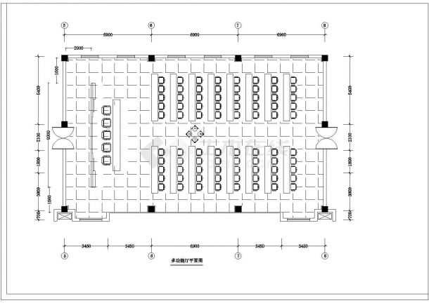办公楼设计_某标准型现代办公楼全套装修详细设计施工CAD图库-图二