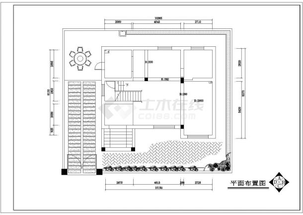 某标准型现代名仕御园家居装修详细设计施工CAD图纸-图二