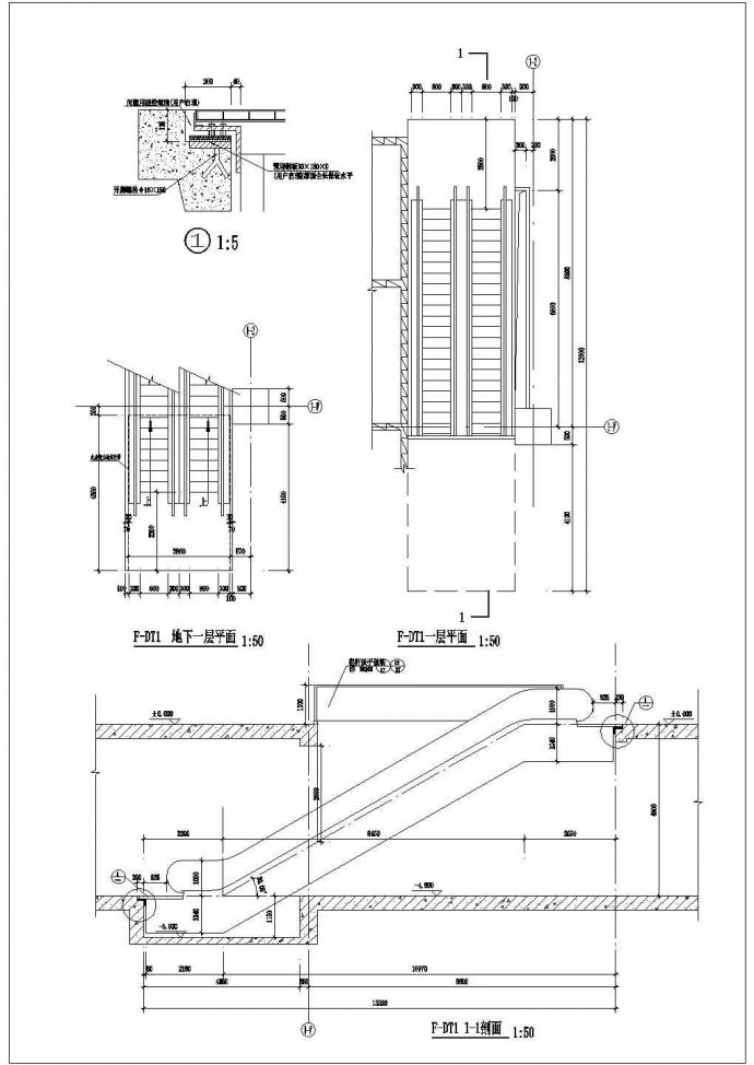 某滚梯详图CAD设计图纸_图1