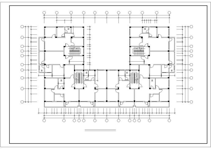 某地大型安置楼建筑施工CAD图_图1