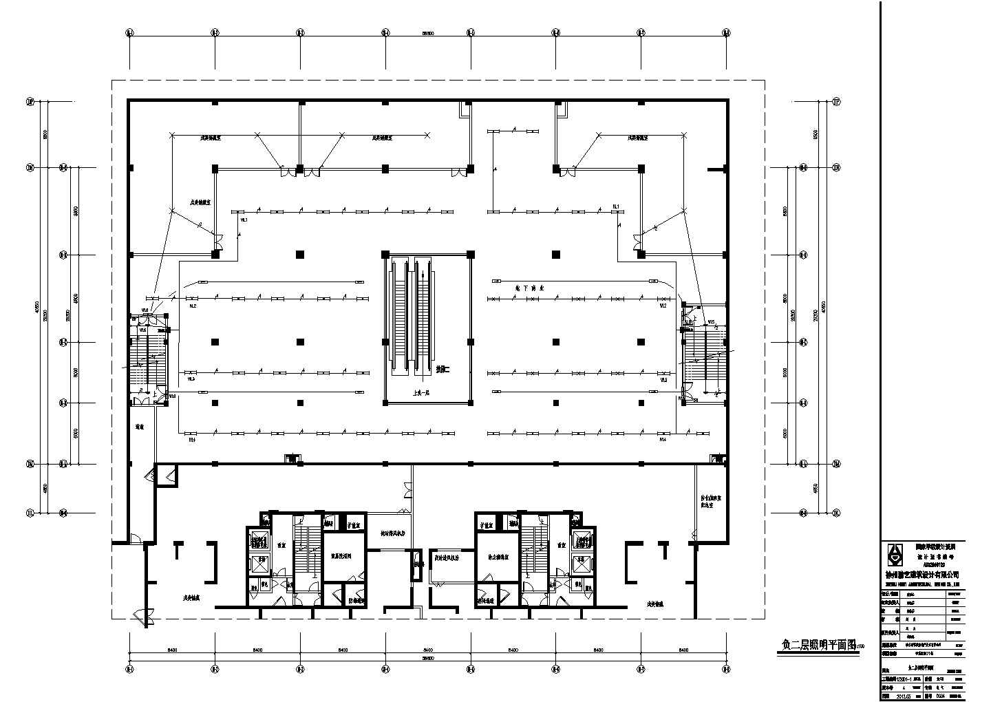 七层商业框架结构楼全套CAD图纸（附工程量清单）