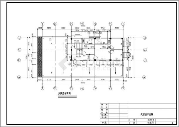 某地出租屋建筑设计CAD图（共12张）-图一