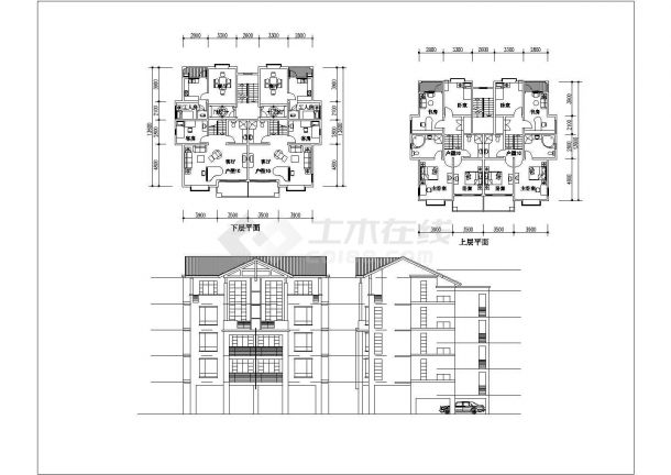 无锡市惠山北路某居住区总平面规划设计CAD图纸（含住宅楼单体图）-图一