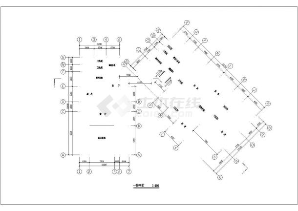 会馆设计_两层会馆建筑设计CAD图-图二