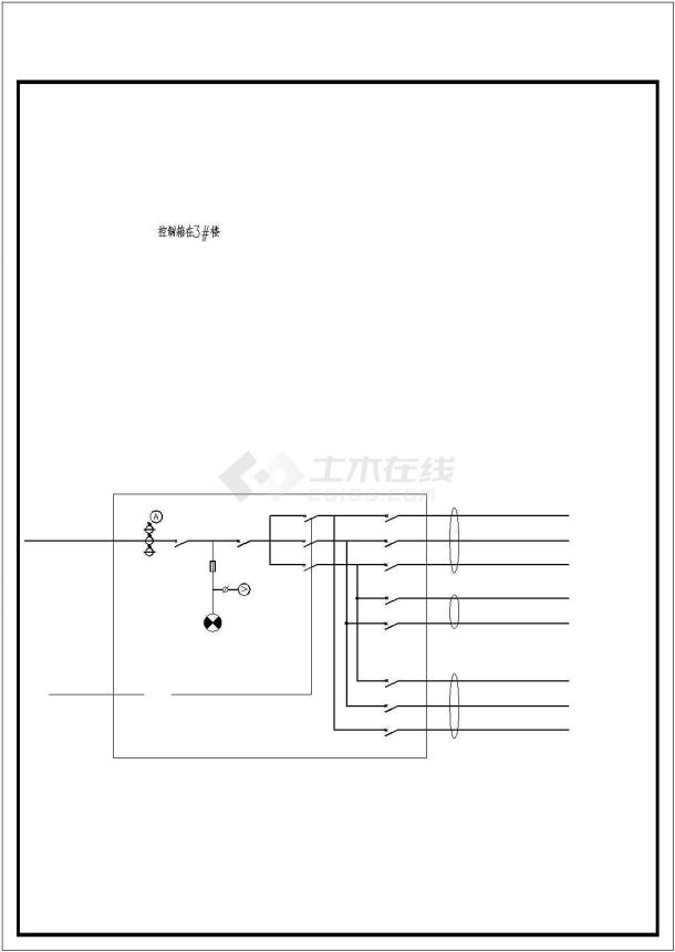 某住宅小区照明电路设计cad总平面方案图（标注详细）-图一