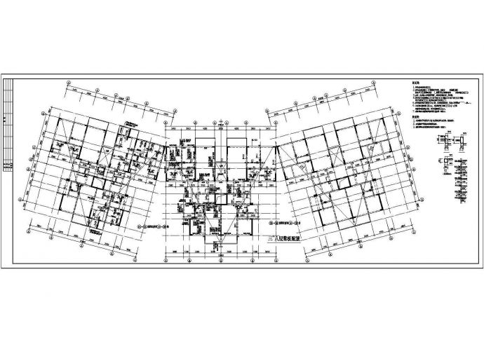 某小区多层住宅楼设计cad全套结构施工图（甲级院设计）_图1