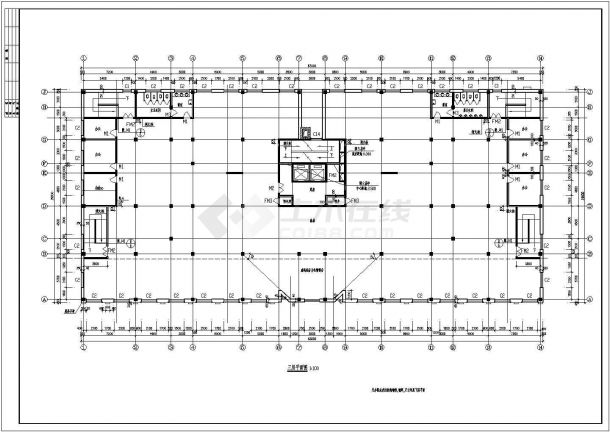 公寓设计_中高层大型豪华公寓设计CAD图-图一