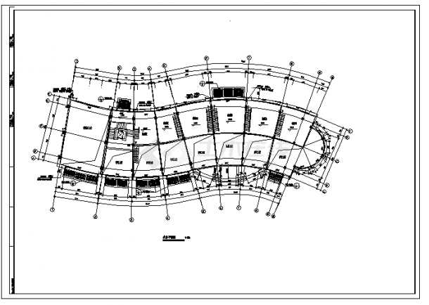 三层带夹层会所建筑施工cad图，共十张-图二