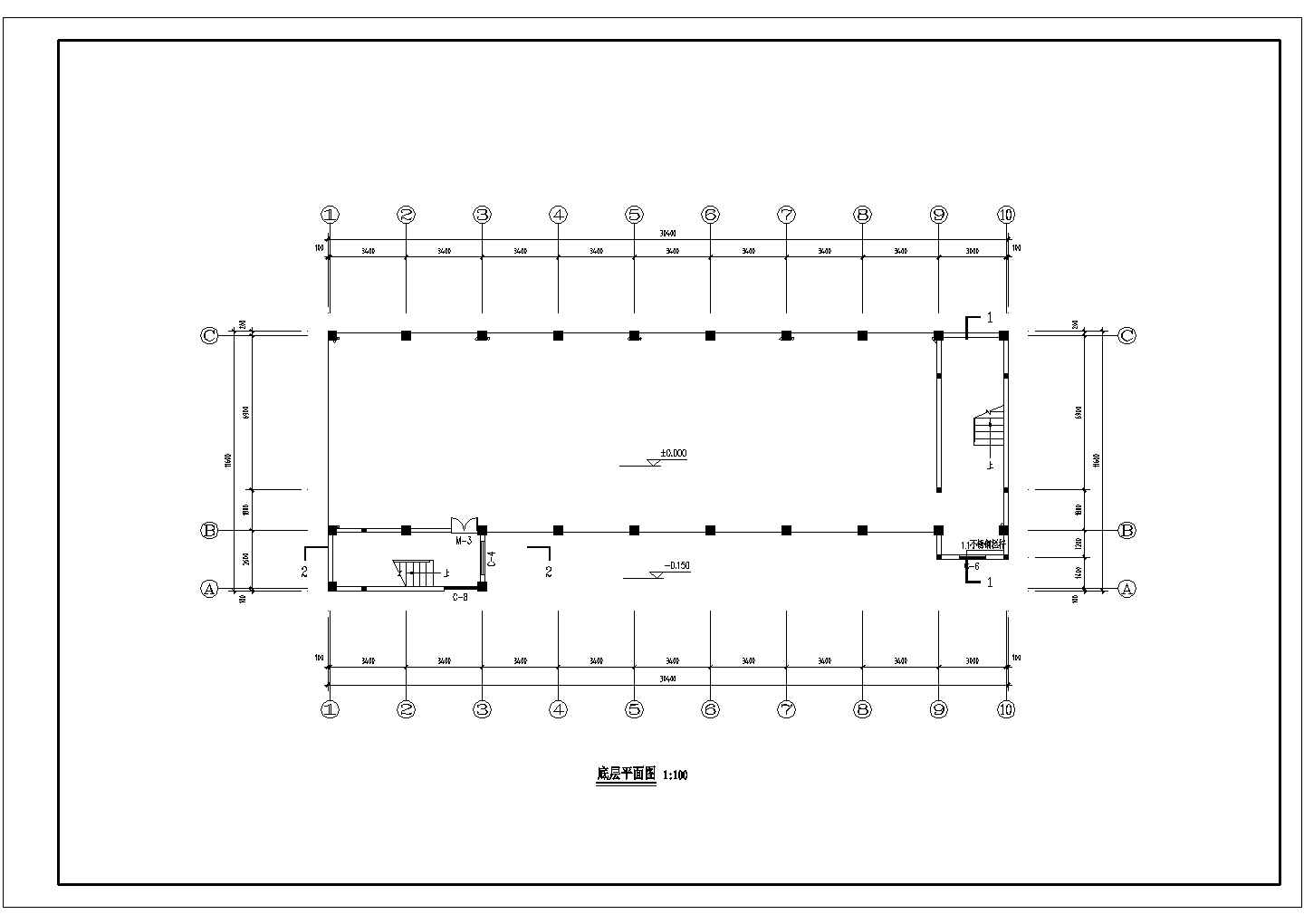 宿舍设计_八层教师宿舍楼方案CAD图