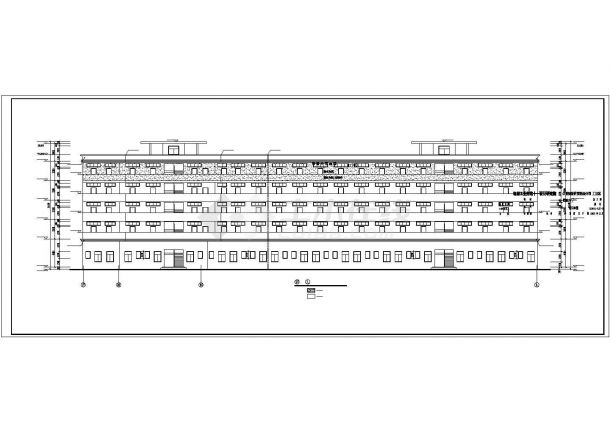 【2层】工业区宿舍建筑施工cad图，共十一张-图二