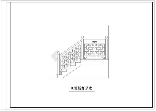 古建筑楼梯建筑设计CAD施工图-图二