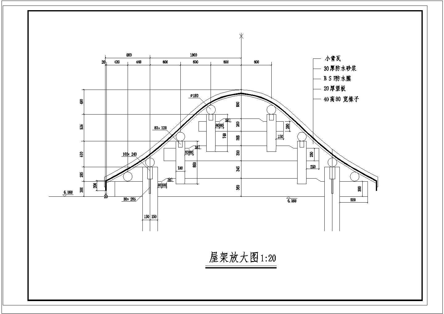 古建筑楼梯建筑设计CAD施工图