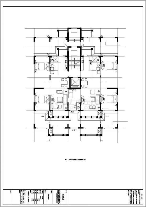 【11层】天津国土资源和房屋建筑cad图纸-图二